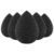 BEAKEY Makeup Sponge Set, 5 Pcs Foundation Blending Sponge, Beauty Sponges Flawless for Liquid, Cream, and Powder, Latex-Free and Vegan Boun Boun Makeup Sponges, Black