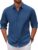 COOFANDY Men’s Long Sleeve Button Down Shirts Casual Untucked Dress Shirt Beach Wedding Shirts