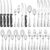 24 Pcs Silverware Set with Steak Knives Service for 4,Stainless Steel Flatware Set,Mirror Polished Cutlery Utensil Sets,Home Kitchen Eating Tableware,Include Fork Knife Spoon,Dishwasher Safe