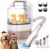 Dog Grooming Vacuum, 12000Pa Powerful All-in-One Pet Grooming Vacuum for Dogs Cats, Low Noise Pet Hair Clipper with 3.2L Dust Cup for Shedding Pet Hair, Low Noise, 3 Levels, White