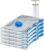 Amazon Basics Vacuum Storage Bags, Compression Space Saving for Clothes and Linens, Reusable with Hand Pump, Large, Clear, 5-Pack