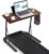 Weysat Treadmill Desk Adjustable Standing Workstation for Walking Pad & Exercise Bike, Indoor Cycling Trainer Desk with Cup Holder Tablet Slot, Fitness Laptop Workstation for Home Office