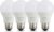 Amazon Basics Smart A19 LED Light Bulb, Dimmable Soft White (2700K), 9W (60W Equivalent), 800LM, Energy Efficient, Works with Alexa Only, 2.4 GHz Wi-Fi, No Hub Required, 4-Pack