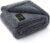 Waterproof Pet Blanket, Liquid Pee Proof Dog Blanket for Sofa Bed Couch, Reversible Sherpa Fleece Furniture Protector Cover for Small Medium Large Dogs Cats, Dark Gray Small（40″ x 28″）