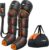 Leg Massager with Heat and Compression : Foot and Calf Massager for Circulation and Pain Relief, Sequential Compression Boots with 6 Modes, 9 Intensity, 3 Heat – Gifts for Mom, Dad, Him, Her