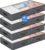4 Pack Under Bed Storage, 90L Collapsible Closet Containers Organizers and Under Bed Storage Bins, Underbed Storage Bags for Wrapping Paper, Blanket, Towels, Clothes, Comforter, Sweaters, Linen Sheet
