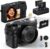 5K 75 MP Digital Camera for Photography with 18X Zoom, WiFi Autofocus Vlogging Camera with UHD Dual Lens, 64GB Card Point and Shoot Travel Cameras for Beginner and Teen 1 Charge for 2 Batteries, Gift