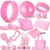Gemscream 17 Pcs Yoga Essential Kit for Women, Pilates Equipment Starter Set for Beginners with Yoga Wheel Ball Blocks Strap Resistance Bands Wrist Rings Socks Towel & Carry Bag for Home Workouts