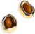 Jean Beau Chunky Gold Stone Stud Earrings for Women, Trendy Natural Gemstone Hypoallergenic Earing Valentine Jewelry Gift