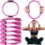 Syhood Pilates Ring 11. 81 Inch Pilates Circle Yoga Ring Magic Lightweight Flexible Workout Equipment for Fitness Physical Therapy Resistance Exercise Arms Legs