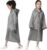 Raincoat Rain Ponchos for Kids (2 Pack), Reusable EVA Rain Coats Jackets with Hood for 6-13 Children Boys Girls
