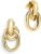 JeanBeau Gold Chunky Statement Drop Dangle Earrings for Women, Trendy Vintage Thick Door Koncker Lightweight Hollow Geometric stud Earring Fashion Jewelry Gift.
