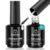 Beetles 2 Pcs 15ml No Wipe Gel Top Coat and Base Coat Set – Shine Finish and Long Lasting Soak Off LED Nail Lamp Gel Base Top Coat Finish Nail Art Design Stay Lock Shine Duo Manicure Gifts for Women