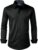 Alimens & Gentle Men’s Dress Shirt Regular Fit Stretch Stain Shield Long Sleeve Solid Business Wedding Button Down Shirts