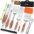 16 Inch Grilling Accessories Set, Heavy Duty Stainless Steel BBQ Accessories Tools and Grill Accessories for Outdoor Grill with Spatula, Fork, & Tongs – Grilling Gifts for Men Women Father