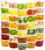 Dipoo 60 Sets (120-Piece) Deli Containers with Lids 16 oz, Leak-Proof & BPA Free Airtight Takeout Plastic Food Storage Containers for Soup, Freezer/Microwave/Dishwasher Safe