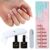 Misssix Deep French Tip Press On Nails, 160Pcs French Gel Nail Tips, Short Square Soft Gel Fake Nails, X-BASIC Tips Starter Kit for Nail Art DIY 16 Sizes