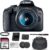 Canon EOS Rebel T7 DSLR Camera with 18-55mm Lens Bundled with 64GB Memory Card + Camera Bag + 58mm UV Filter + Microfiber Cleaning Cloth (5 Items)