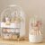 Makeup Organizer, Skincare Holder Bathroom Counter Organizer, Storage Box Cosmetic Display Cases, Teen Girl Gifts Trendy Stuff Make up Organizers for Vanity, Dresser, Countertop (Rose Gold)
