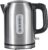 Amazon Basics Electric Kettle, Tea Kettle & Water Boiler with Auto Shut-Off, Boil Dry Protection, Strix Thermostat, BPA-Free, 1500W, 1.1Qt (1L), Stainless Steel, New Model, Black & Silver