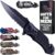 GOOD WORKER Legal Pocket Knife with 2.95” Serrated Blade, Glass Breaker, Seat Belt Cutter – EDC Sharp Folding Knives with Portable Clip – Small Tool for Tactical Camping Survival Hiking – Gifts for Men, Women
