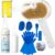 Pet Steam Brush for Dog & Cat – 3-in-1 Spray Hair Removal Comb for Shedding & Grooming, Softens Fur & Reduces Static – Water Brush for Long & Short Coats, Bath-Hating Pets, Includes Waterless Shampoo