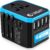 Universal Travel Adapter for Europe and International Travel from USA, Type C EU/Type G UK/Type I AU/Type A US, 1 AC Outlet, 1 USB-C and 4 USB-A Ports, Unidapt Travel Plug Adapter