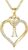 STORUP Easter Basket Stuffers – Easter Gifts for Women Teen Girls, Heart Initial Necklaces for Women Girls, 14K-Gold-Plated Initial A-Z Heart Necklaces for Teen Girl Jewelry Gifts for Her Mom Wife