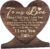 Inspirational To My Love The Perfect Personalized Gift, Wood Sign Personalized, Gift Wood Heart, Wood Signs for Crafts, Gifts Quote Wood Plaque Sign, Holiday Gift, Valentines Day Gift for My Love