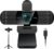 RUWBY Full HD 1080P Webcam with Built-in Dual Mics, Wide-Angle Lens, Privacy Cover, Tripod Stand, Autofocus Computer Camera, Plug and Play for Desktop PC or Laptop