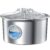 Stainless Steel Cat Water Fountain: 88oz/2.6L Ultra Quiet Pet Fountain with Flower Kitty Spout & LED Blue Light Water Dispenser with Water Level Window for Cats/Dogs Indoor (Silver) – IHOUONE
