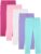 FEQO 5 Pack Toddler and Baby Girls Cotton Leggings Pants Full Length Basic Leggings Stretchy Legging Tight Pants