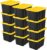 Sterilite 12-Pack Industrial Tote, Plastic Storage Container Bins with Lids, 27 Gallon – Heavy-Duty Organizing Containers for Closet, Bathroom, and Office