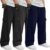 3 Pack Boys’ Sweatpants Wide Leg Baggy Cargo Pants with 4 Pockets Kids Elastic Waist Straight Loose Joggers