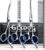 GLADOG Professional 5 in 1 Dog Grooming Scissors Set with Safety Round Tips, Sharp and Heavy-duty Pet Grooming Shears for Cats