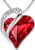 Leafael Gift Necklaces for Women, Infinity Love Birthstone Heart Crystal Pendant, Birthday Anniversary Jewelry for Wife, Mom, and Her, Silver Plated, 18″ + 2″ Adjustable Chain