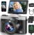 4K Digital Camera for Photography with WiFi 64MP Auto-Focus Vlogging Camera for YouTube Video 3” 180° Flip Screen 4K Cameras 16X Zoom Anti-Shake Compact Point and Shoot Cameras with SD Card