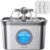 Stainless Steel Cat Water Fountain, 2.8L with 20dB Ultra-Quiet Pump- Ideal for Timid Pets, LED Water Level Window, Dishwasher Safe, 24/7 Circulation- Includes 3 Replacement Filters