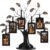 Americanflat Family Tree Picture Frame – Includes 6 Hanging 2×3 Picture Frames – Adjustable Ribbon Tassels – Ideal as Mother’s Day Gifts, Birthday Gifts, or Christmas Decor – Black and Bronze