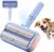 Pet Hair Remover, Pet Hair Removal Tool, Reusable Lint Roller with Double Roller,Cat and Dog Hair Remover for Furniture, Couch, Carpet, Car, Dual Trapping compartments with Spray Function