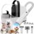 ubrobo Dog Grooming Vacuum, Dog Grooming Kit with Pet Clippers, 12,000Pa Pet Hair Grooming Vacuum for Dogs, Vacuum Brush for Shedding Grooming, Low Noise Home Cleaning Tool in 1, PG10 Black