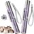 Bird Toy, 2 Pieces, Distinctive Purple Painted Metal Casing with Paw Print Design, Rechargeable, 3 Light Modes & 5 Adjustable Patterns, Interactive Chase Toy for Indoor Cats Training & Exercise