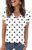 Zeagoo Womens Tops Short Sleeve V Neck Shirts Summer Dressy Casual Business Clothes Work Blouses Fashion Clothing Outfits
