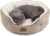 Bedsure Dog Beds for Small Dogs – Round Cat Beds for Indoor Cats, Washable Pet Bed for Puppy and Kitten with Slip-Resistant Bottom, 20 Inches, Camel