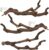 kathson Natural Parrot Perch Bird Stand Pole Wild Grape Stick Paw Grinding Fork Parakeet Climbing Standing Branches Toy Chewable Cage Accessories for Small Budgies Cockatiels Lovebirds 3PCS