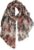 GERINLY Lightweight Scarves Fashion Flowers Print Women Cotton Wrap Scarf Head Shawl Winter Gift