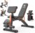 Adjustable Weight Bench – 1000LBS Capacity Heavy Duty Foldable Workout Bench for Full Body Exercise, Flat/Incline/Decline, Bench Press for Home Gym with Preacher Pad & Leg Extension