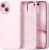 GolbinBox Magnetic for iPhone 15 Case, Compatible with MagSafe, [Soft Anti-Scratch Microfiber Lining], Slim Liquid Silicone Shockproof Protective Phone Case for iPhone 15 6.1 inch, Chalk Pink