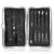 MORGLES Tweezers Set and Nail Clippers, 9 Pcs Stainless Steel Tweezers Kit for Men Professional Manicure Set for Men Grooming Kit With Leather Travel Case