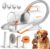 Pet Grooming Kit with Vacuum, All-in-1 Professional Deshedding Tools for Dogs & Cats – Low Noise Dogs Vacuum Cleaner with 2L Large Capacity Dust Cup for Shedding Pet Hair